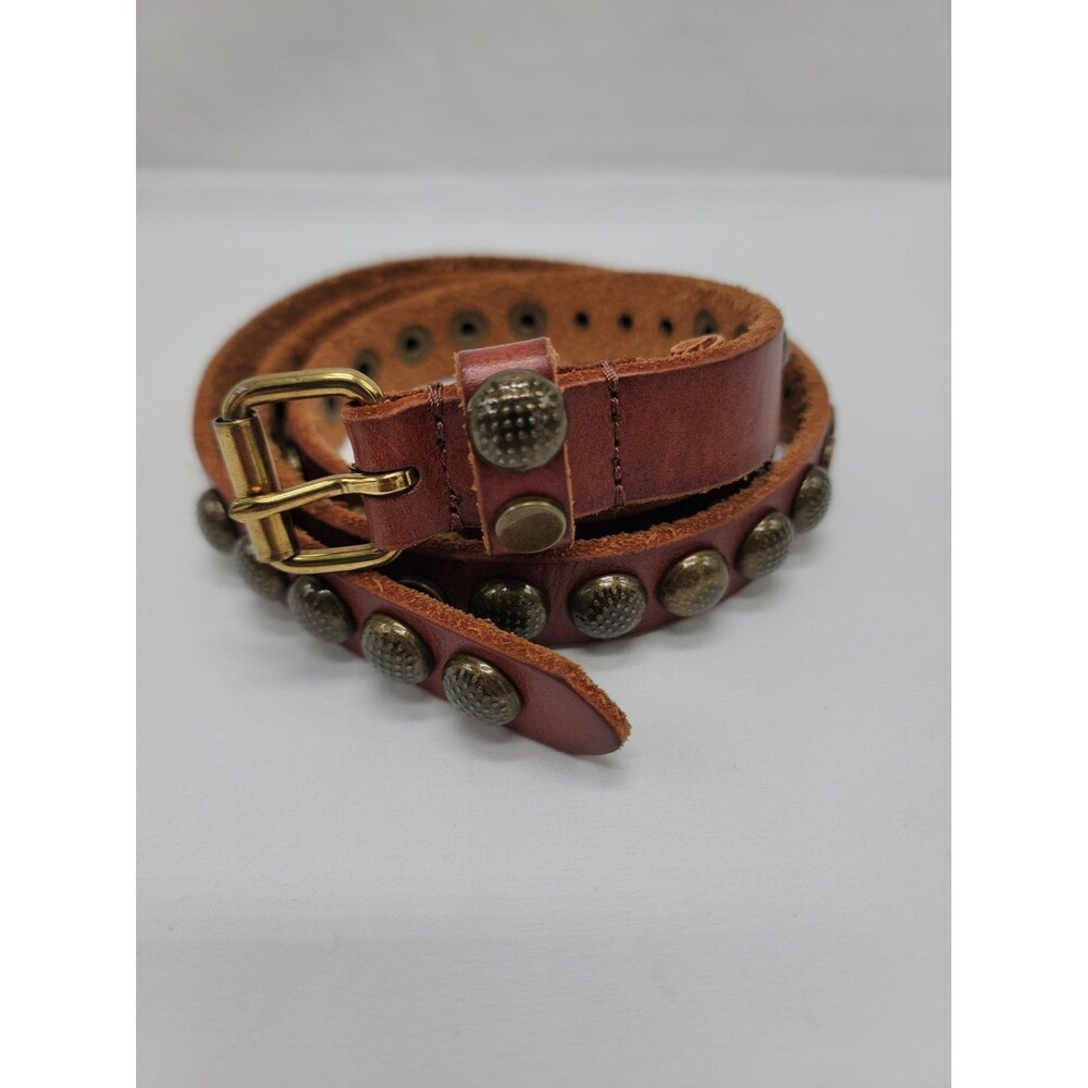 Amsterdam Heritage Womens Leather Studded Belt 33"-37"